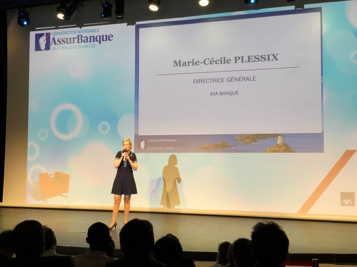 Convention Nationale AssurBanque.
Discours de Marie Cecile Plessix Directrice Générale d’AXA Banque. Rappel de la stratégie mais aussi des belles progressions business et des innovations !