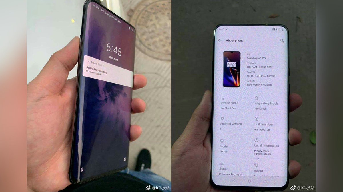 anshab09's tweet photo. Meet The most awaited Launch
#OnePlus7Pro #OnePlus7Series 
#LikeForLikes #follo4folloback #love #technology https://t.co/3iJ71xBc6I