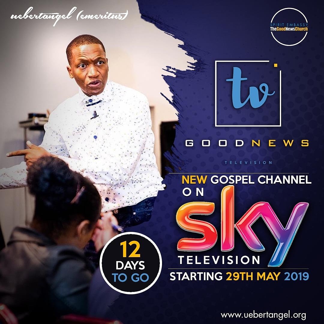 TGNCLondon's tweet photo. 12 DAYS TO GO UNTIL WE LAUNCH OUR BRAND NEW CHANNEL @goodnewstvlive ON SKY TV !!
.
.
.
.
 #UebertAngel #Church #Jesus #Christ #Christian  #SpiritEmbassy #GoodNews #Grace #Fire #Gospel #God #Mercy #bebeangel #goodnews #world #people #mercy #good #london #uk #global #GoodNewsWorld https://t.co/6ZCdZ5rp6F