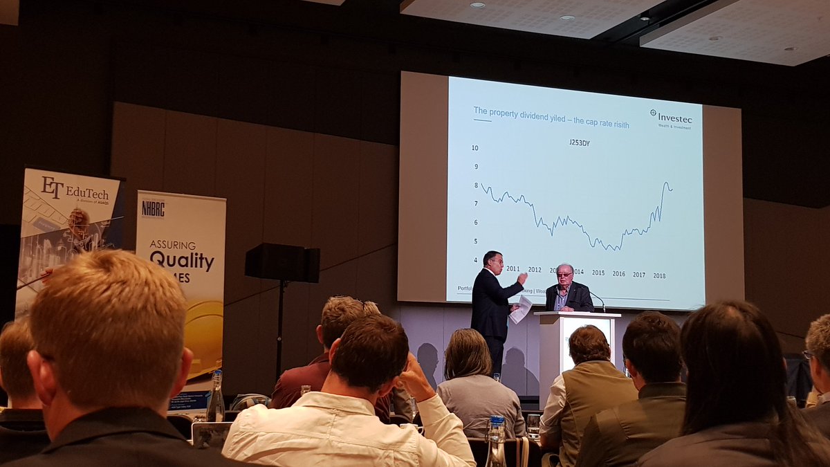 PropertyWheel's tweet image. .@brucebusiness quizzes Prof Brian Kantor about the unemployment data /stats in South Africa @WCPDFconference #wcpdf