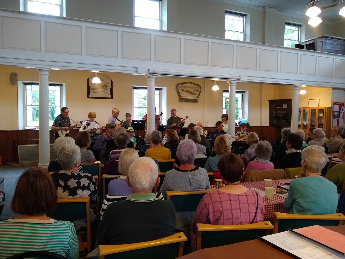 Pabulumcafe's tweet photo. Pabulum Singing Cafe with the Wymondham Ukulele Band this morning - a packed house #pabulumcafe #dementiacafe #dementia #wymondham #ukuleleband https://t.co/PP4jKPAEWj