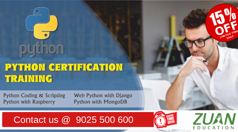 ZuanEducation's tweet image. Want to Become a python developer!
@ZuanEducation provides python training courses and certification
Hurry Up!!📣
Contact me @ 9025 500 600
visit us bit.ly/2VpCTjf
#pythontrainingchennai #pythononlinetraining #pythonprogramming #pythontraininginstitute #zuan_education