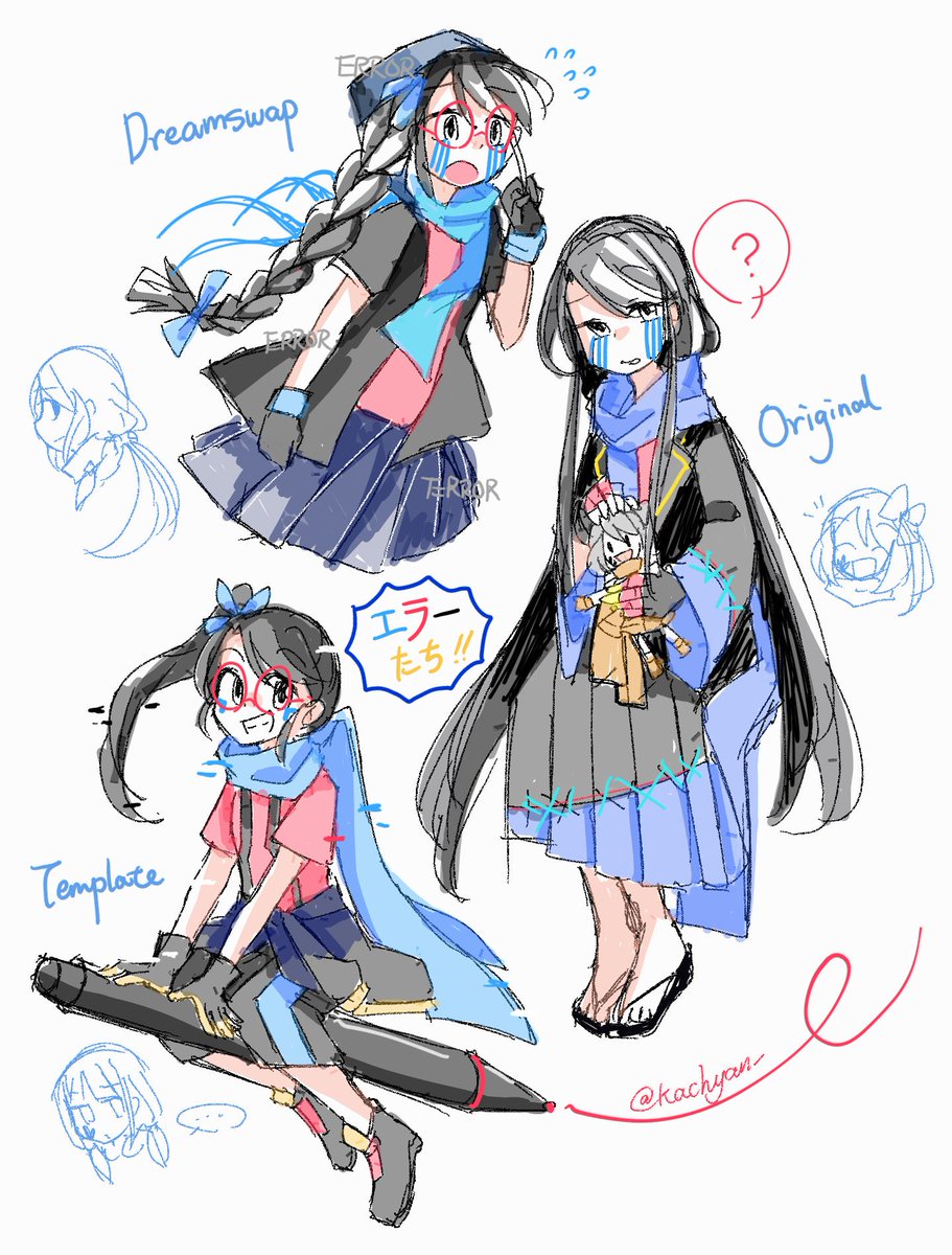 菓ちゃん Kachyan 在 Twitter 上 最近のアンテauらくがき 擬人化と女体化あります T Co Ucq44aoxki Twitter
