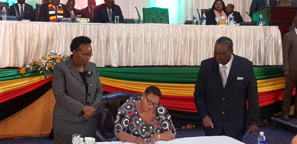 InfoMinZW's tweet image. #Polad Political Actors today signed a Code of Conduct which will guide their conduct during the dialogue process.