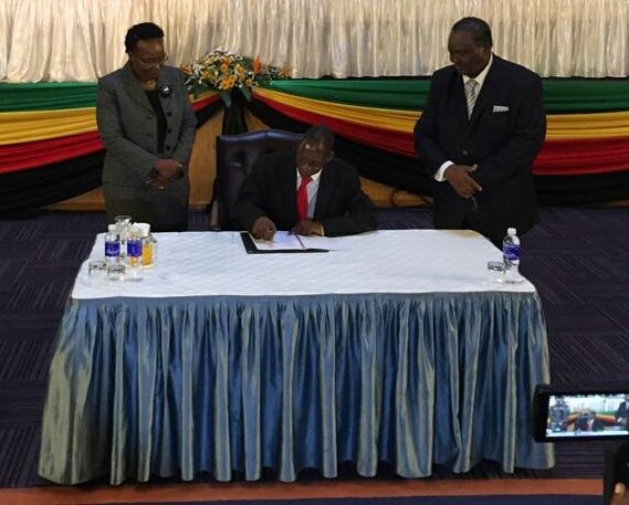 InfoMinZW's tweet image. #Polad Political Actors today signed a Code of Conduct which will guide their conduct during the dialogue process.
