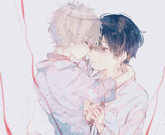 私の絵柄が好みって人にフォローされたい 青とグレーと あめのじゃくのイラスト