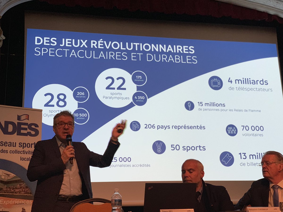 loichervepublic's tweet photo. À #ChamonixMontBlanc ce matin pour le #CongresANDES (élus du sport) avec la présentation des #JOParis2024 par Bernard Lapasset, Thierry Rey et Sébastien Chesbeuf. https://t.co/VkiJbuuULa