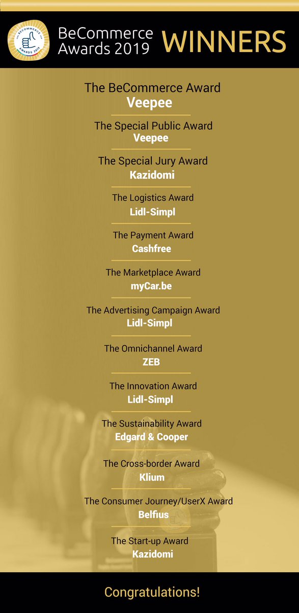 becomdigital's tweet photo. Congratulations to the winners of the BeCommerce Awards 2019! 🥇

#ecommerce #becommerce #becommerceawards2019 #bca19 #ba19 #awards #winners https://t.co/r5AzVmRJF0