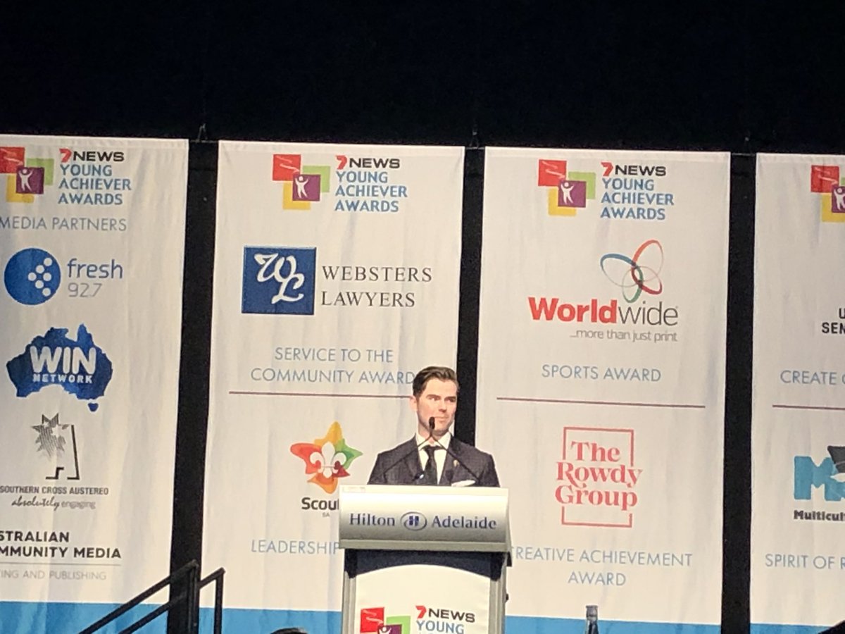 andrewrmccauley's tweet photo. So good to see #innovation high amongst our brightest @SAYoungAchiever awards tonight! https://t.co/MwEOun4zHy