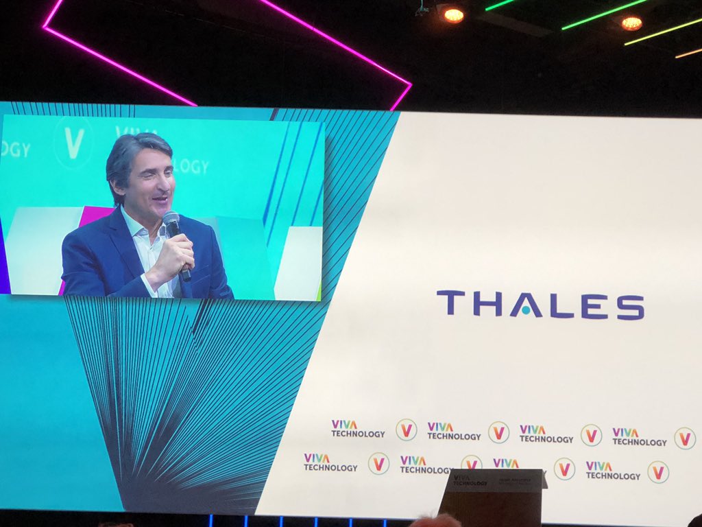 thalesgroup's tweet photo. .@Patrice_Caine at the CEO Forum @VivaTech We should use biometrics to be your own password #Vivatech #VivaThales https://t.co/jJNAeQDcOt