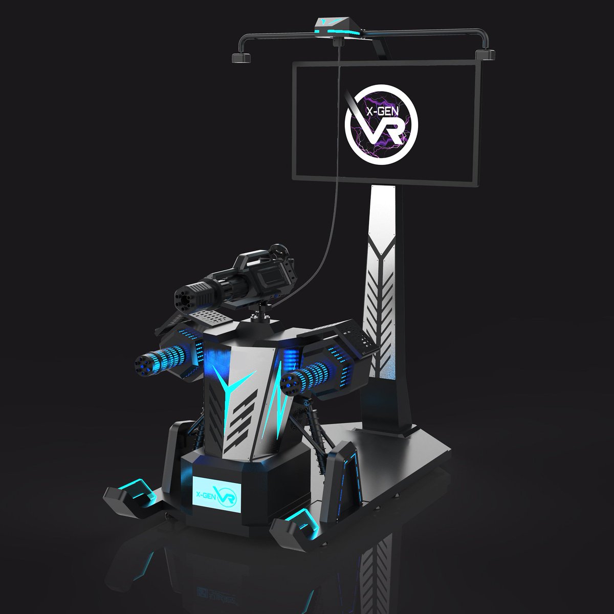 Blast your way to victory on our custom machine gun platform. You won't find a VR experience like this anywhere else!  Coming to #stockport in June 2019!