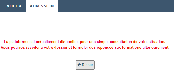 coubray's tweet photo. Je veux répondre à mes propositions : dire oui, refuser... et là bogue depuis hier. 
Quelqu'un a la solution ? A déjà rencontré le problème ? Que faire, sans réponse le 19 au soir = problème.   #Parcoursup2019 https://t.co/Ri9wt1a4xA