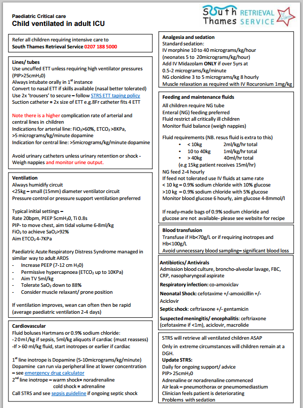 STRS_Evelina's tweet photo. How best to manage a #Paediatric #PedsICU patient on adult #ICU?
Some helpful goals & parameters for adult #ICU & #anaesthetic clinicians - useful too for some #adolescents
#STRStips #clinicalguidelines #FOAMed #FOAMPed https://t.co/tBR2HeR74c
