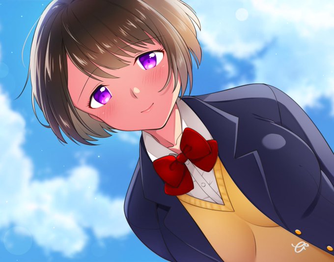 #私の絵柄が好みって人にフォローされたい し、#私の絵柄が性癖に刺さる人に届いてほしい です(ㆁωㆁ*)!絵は現在制作中のCG集のヒロインちゃん😚 