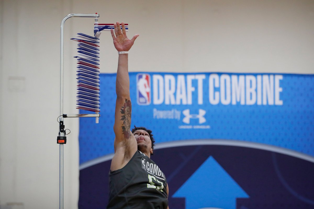 NBACanada's tweet image. .@brandonclarke23 is taking flight at the #DraftCombine! 🇨🇦