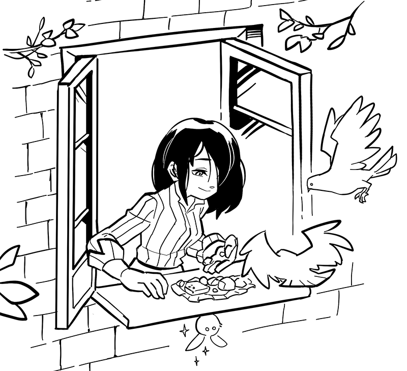 My friend drew my OCs from a quick, short story I made last year and I'm happy to see them again! She made them look so adorable. T_T (It's just a story about a fuzzy fairy who likes to eat and being bullied by pigeons. Haha) >RT 