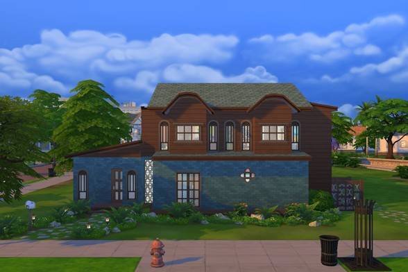 earlgreyskooma's tweet image. Here's my #springbuilds challenge home! #TheSims4 Thanks, @spring_sims ! This was really fun to do!