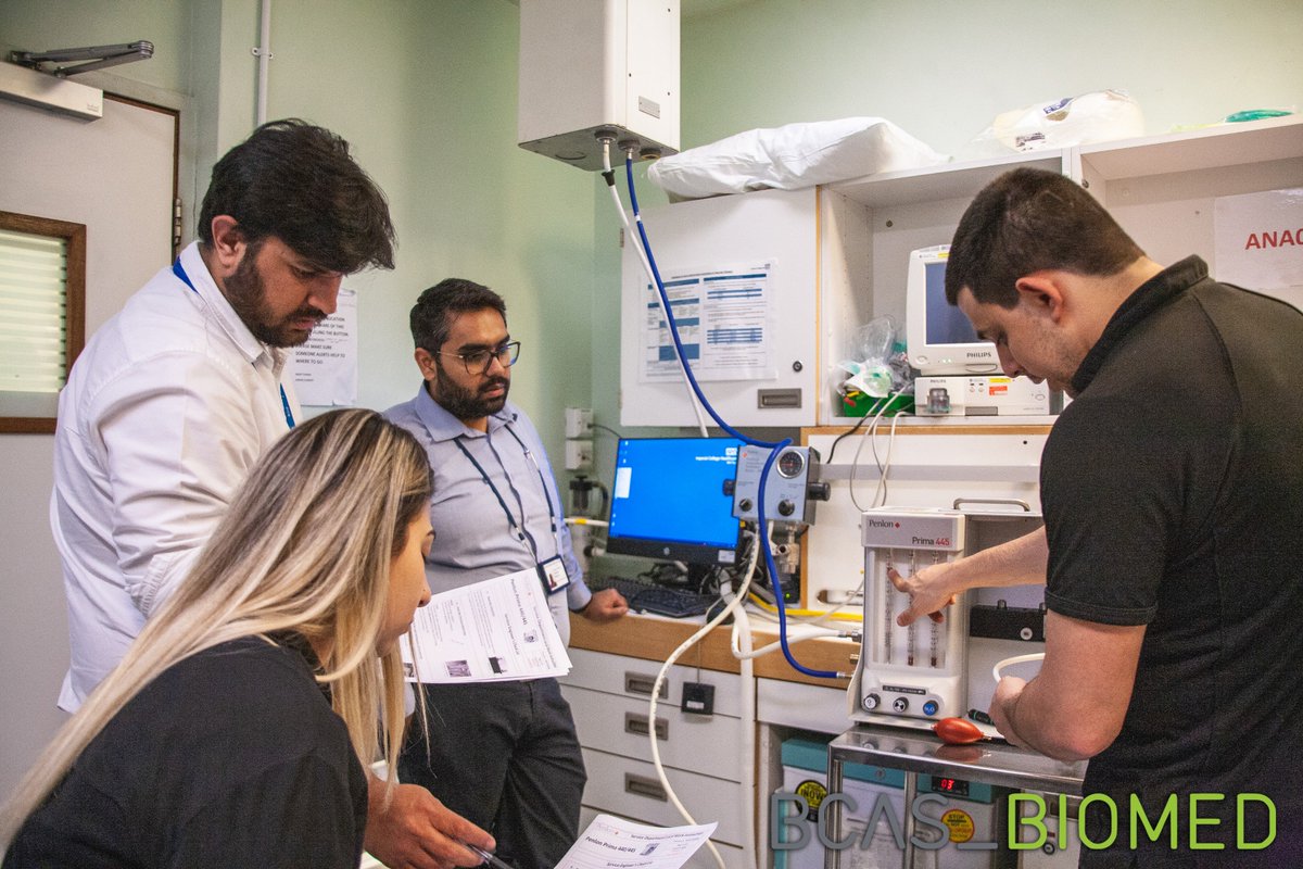 BCAS_Biomed's tweet photo. Sensational Training Skills!

Though this device will cause loss of sensation...

This week our engineers at @ImperialNHS undertook anaesthesia equipment training.

#biomedicalengineering #training #neverstoplearning https://t.co/4iuKROxI8k