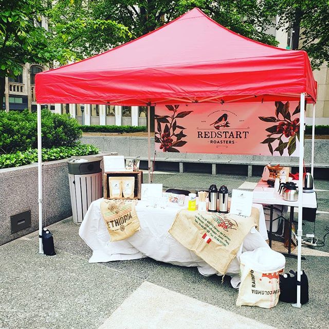 RedstartRoaster's tweet image. We're alive! Come and sample some new coffees at Mellon Square Farmer's Market!