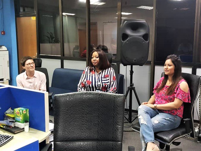 DiDataNigeria's tweet photo. Thank God it's Friday!
This time with a Hot Seat for our new employees and of course some small chops.
#TGIF #newcolleagues #teamIS #hotseat #smallchops #ISinternetsolutions https://t.co/tqLPgpmqdm