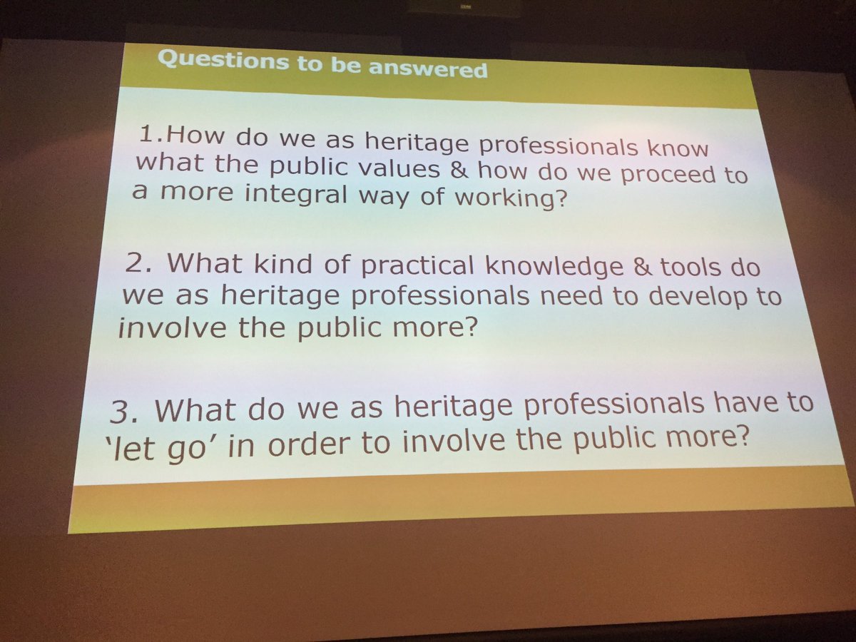 UllaSalmela's tweet photo. What a day! A lot #FaroWay discussions on #participation and #heritage What do professionals need to let go? Keep your #expertise, listen, let go of the control, experiment and learn by doing... #FaroConvention @EU_Commission @coe #EuropeForCulture Thank you so much @RCE_erfgoed! https://t.co/svSs3FBJMp