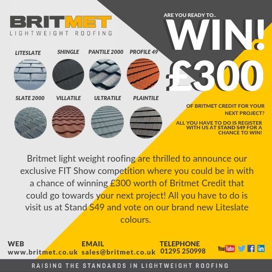 Britmet's tweet photo. Britmet are thrilled to announce our exclusive FIT Show competition where you could be in for a chance of winning ยฃ300! Find out more by calling us on: 01295 250998 #FITShow2019 #EveryonesGoingLive #WhereEveryoneConnects https://t.co/d1nWDeIfx0