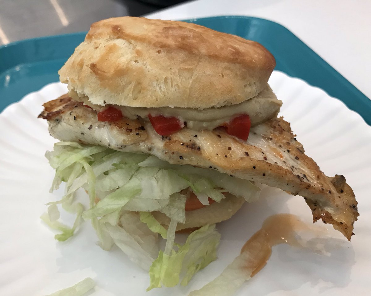 #HummusWeek is real! It’s put on by <a href="/Sabra/">Sabra</a> &amp; <a href="/Thrillist/">Thrillist</a>. Several food spots are participating, it’s the 1st ever and for the occasion, @MasonDixieBisCo cranked out this buttermilk biscuit, hummus and red pepper situation...