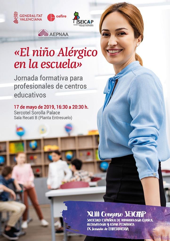 juancarjb's tweet photo. Mesa redonda para profesores y familiares de niños con alergia:” De tapeo con el niño alérgico” dentro del programa del congreso #SEICAP2019 https://t.co/Nn0Dx2tyBU