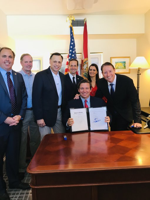 Photo: Bill Galvano, President, Florida Senate, Twitter, 17 May 2019.