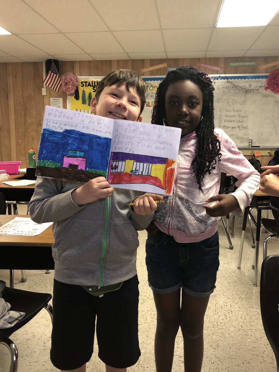 MrsWiatrek_FSES's tweet photo. My favorite project of the year, hands down: Creating our own childrenβs books! π
These smiles say it all... Love it!! #HeroCSES #extendtolearn https://t.co/SgwwFh5F8B