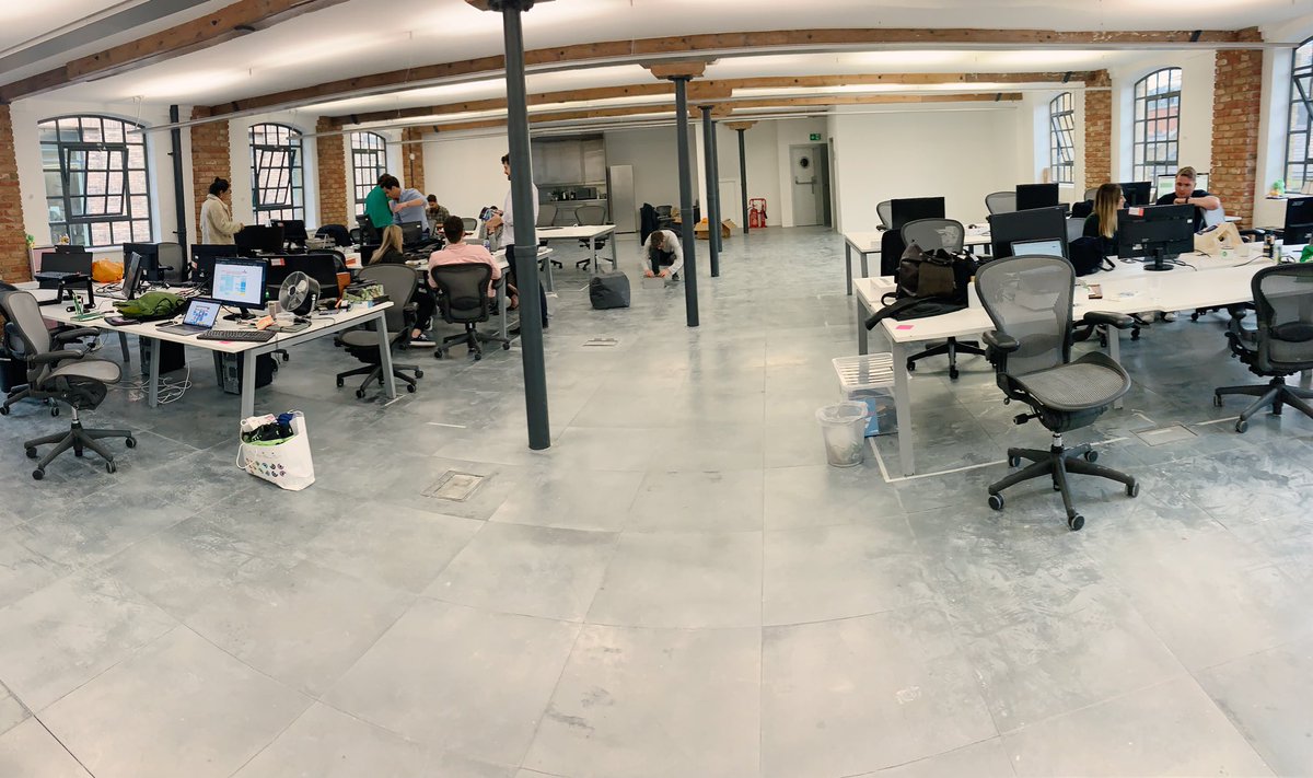 Capitalisers's tweet photo. And we’re in! Welcome to our new office #movingday #newhome #capitalisers https://t.co/e3jMfTbVnN