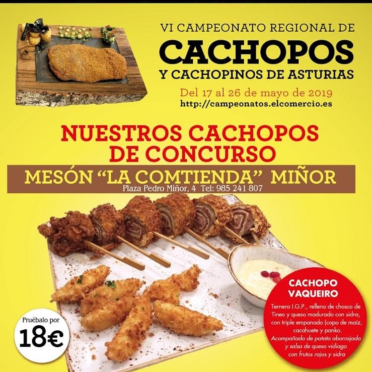 MComtienda's tweet photo. Desde hoy podéis probar nuestros nuevos cachopos de concurso! Cada uno en su local correspondiente. Esperamos que os gusten! 
#cachopoasturiano #cachopo #food #yum #yummy #lunch #dinner #tasty #delicious #eating #eat #concurso #gastronomia #restaurantes #oviedo #asturias https://t.co/RRfUoklgAN