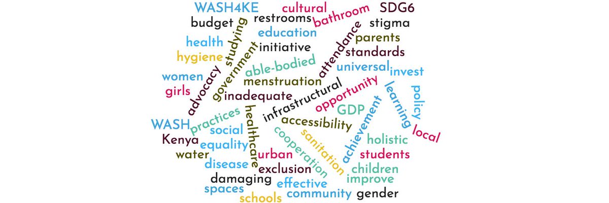 AKU_EAI's tweet photo. Thanks to all those who participated in EAI's #WASH4KE TweetChat. Check out key words you stated about the importance of #WASH. Retweet your favorite word, using the hashtag #WASH4KE. https://t.co/lpDYCpv9F3