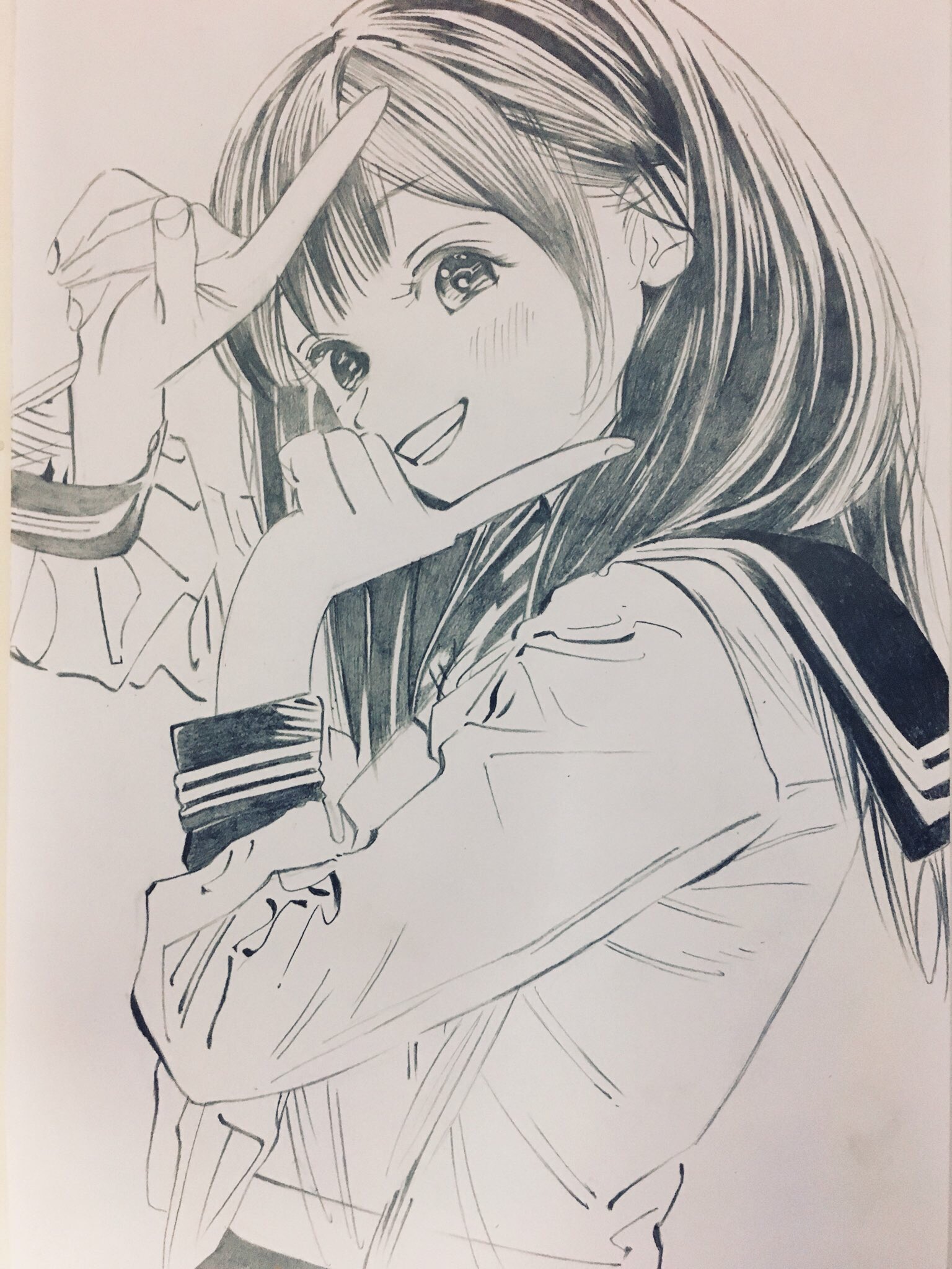 【絵】コミックアート鉛筆画『無題』 色鉛筆アート2024無事終了しました 最終土日、会場抜けだし