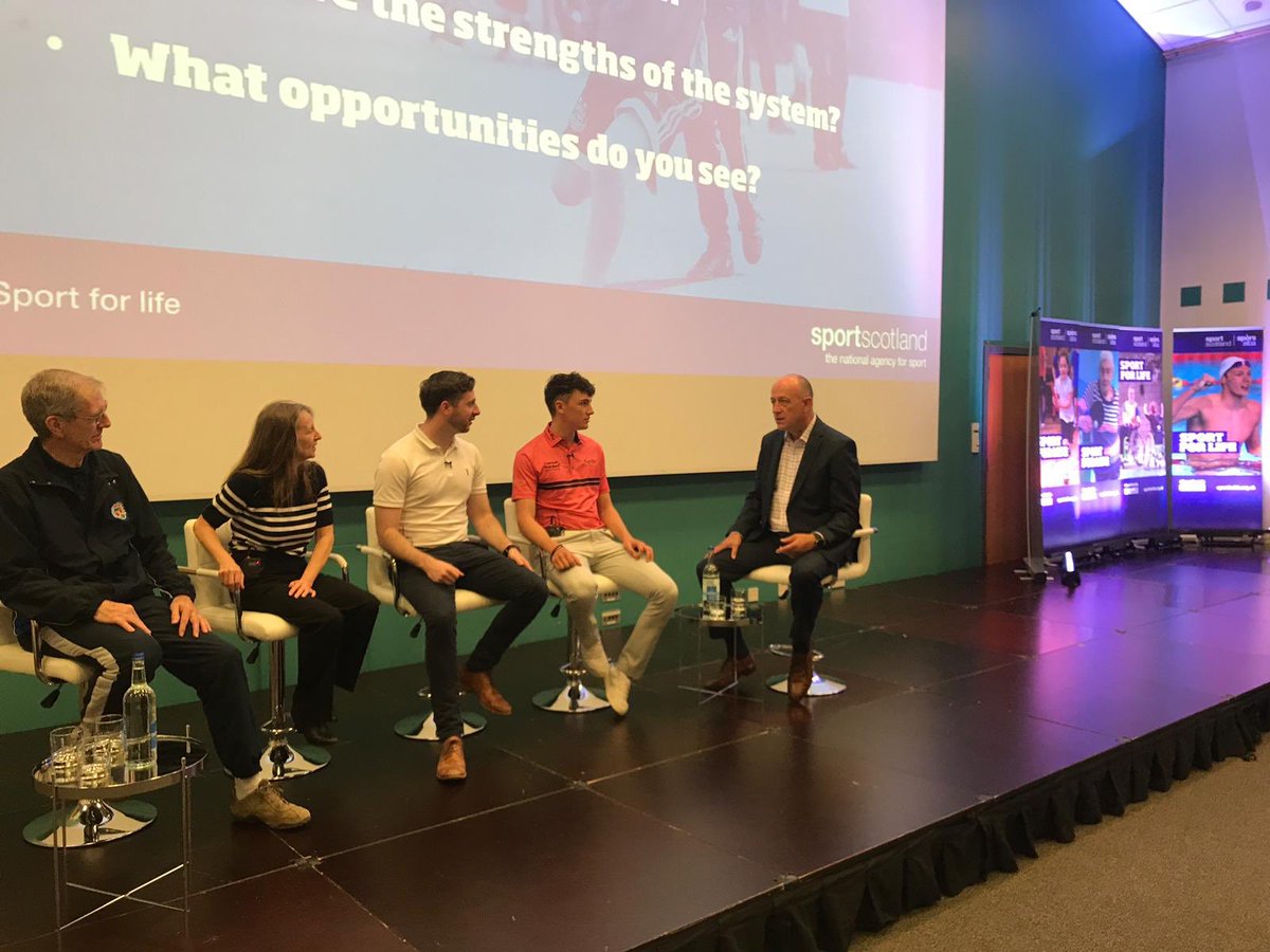 Tomlambert90's tweet photo. Great to be on the pannel for @sportscotland Regional networking event along with @samlockegolf @NS_Grampian to discuss the new Strategy. #sportforlife https://t.co/r3n20EtmvY