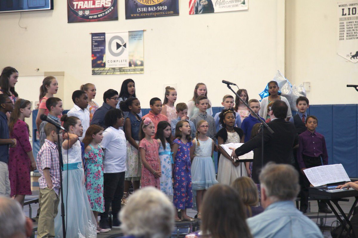 MekeelChristian's tweet photo. Congratulations to our elementary students who performed wonderfully at last night’s concert! Under the direction of Mr. Darling (Choir Director) and Ms. Lucas (Band Director) our students wowed their audience with their harmonies, a cappella songs, and excellent medleys! https://t.co/wI5b1g9znn