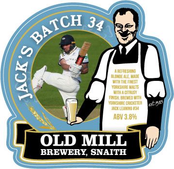 OldMillBrewery's tweet photo. Well batted by @JackLeaning1 yesterday, let's hope @YorkshireCCC can win today.... then they can celebrate with a pint of Jack's Batch 34 on Monday, cheers #Yorkshire #Cricket #Brewing #jacksbatch34 #caskale #craftbeer #realale #craftbeeroftwitter #FridayFeeling #JackLeaning https://t.co/yGU7HRfdxQ