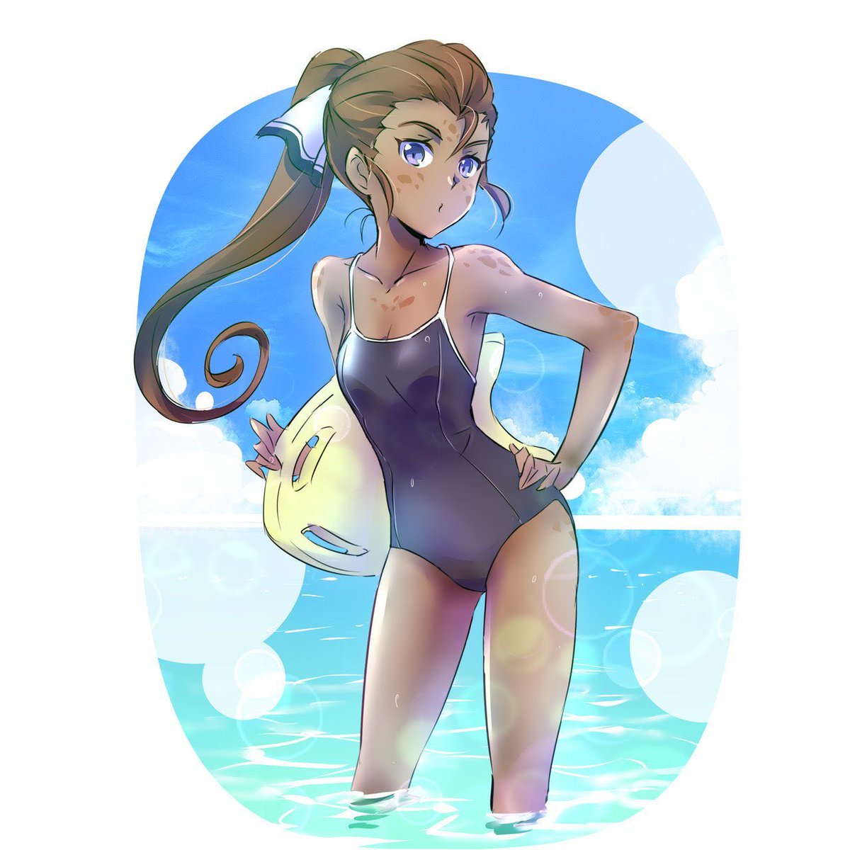 #ValeBeachParty “..um...I heard there was an event going on. Is an Ex-fang memember who helped save Haven allowed in, or, erm...”