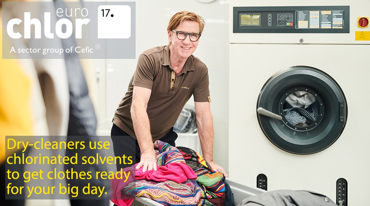 EuroChlor's tweet photo. Meet Paul, the latest of our #17successes. Over 36,000 European #DryCleaners use #ChlorineThings to clean clothes whilst saving water 💧 Learn more at https://t.co/EfCg2kzhpw https://t.co/muCmcVHq8y