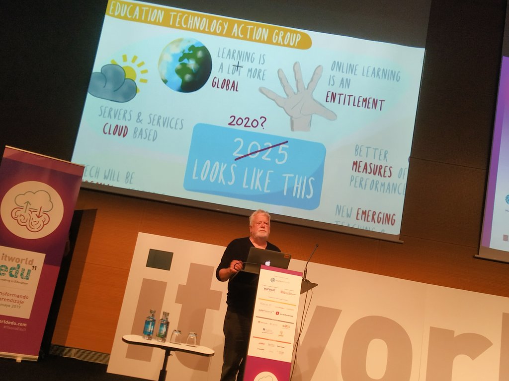 Learning is going global according to <a href="/stephenheppell/">prof stephen heppell</a> and technology helps to make it better  #ITworldEdu11