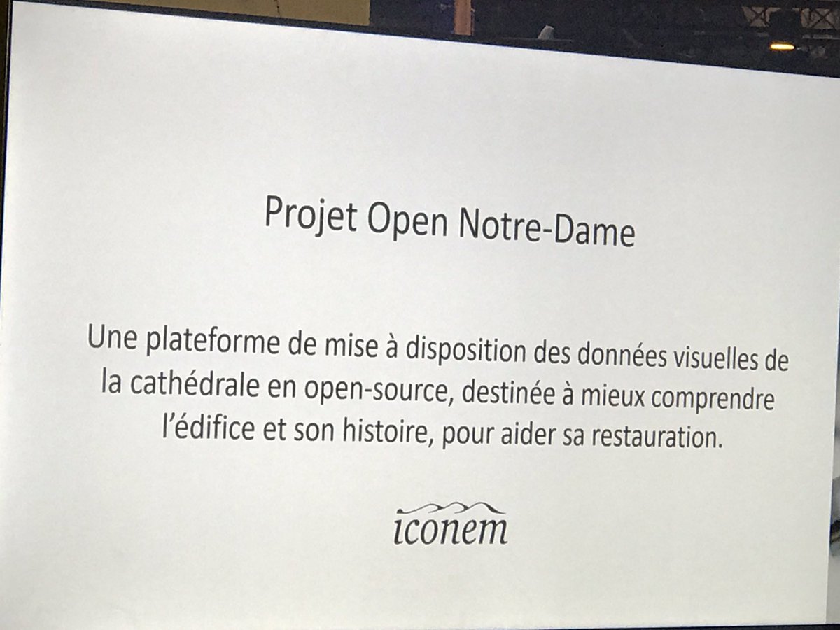 VincentMontet's tweet photo. #BreakingNews #NotreDame #Vivatech #mbadmb #microsoftAi annonce #OpenNotreDame avec la startup @iconem une plateforme mondiale pour aider la reconstruction !! @MBADMB @EFAP_ @HUBInstitute https://t.co/EFq1jxC6PZ