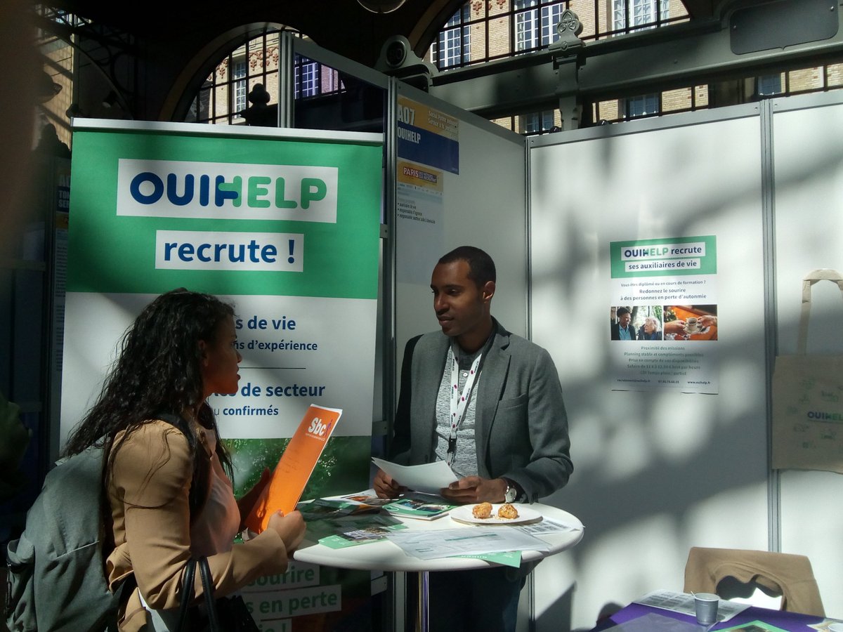 🙋‍♀️ Ouihelp était hier au Forum Paris pour l'emploi 🙋‍♂️
Martine, Fatima et Thibault ont rencontré des perles rares qui partagent nos valeurs : nos futures auxiliaires de vie Ouihelp ! 🚀
#forum #avotrerencontre #auxiliairedevie2019 #sylvereconomy