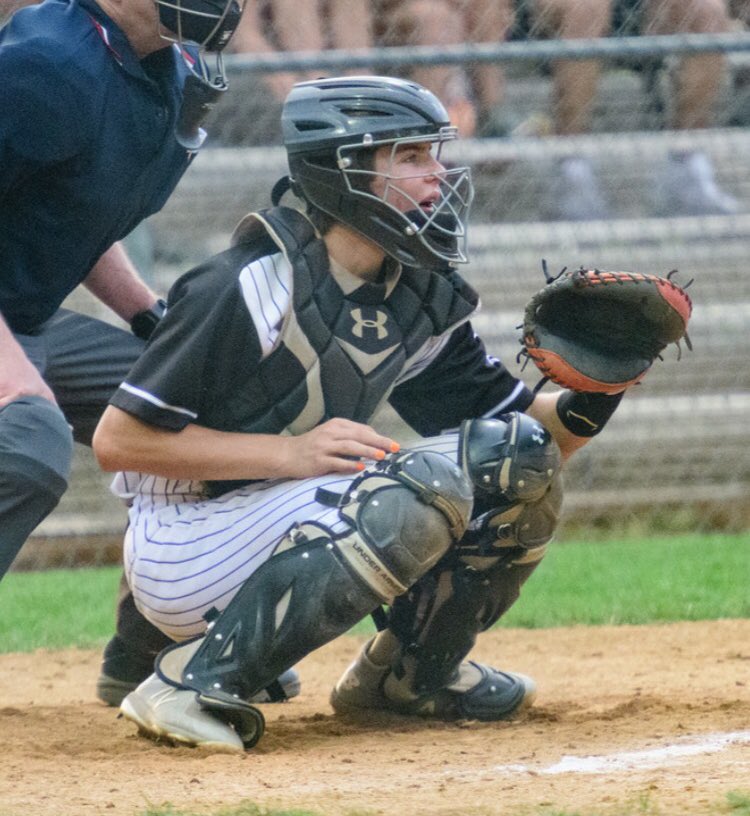 DomHighBaseball's tweet photo. Shoutout to junior @NickBarenz for garnering his first individual accolade of his #dombats career as Second Team All-Dulles District Catcher! Way to go Nick! https://t.co/QdiZt3STAa