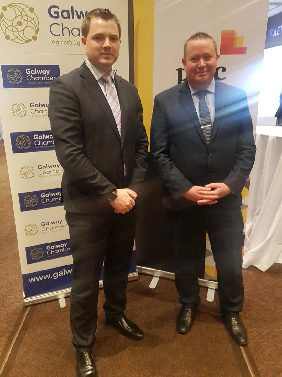 Ronan our General Manager &amp; Stefan General Manager of <a href="/TheGalmont/">The Galmont Hotel & Spa</a> at <a href="/GalwayChamber/">Galway Chamber</a> Summer Business Lunch sponsored by <a href="/PwC/">PwC</a>