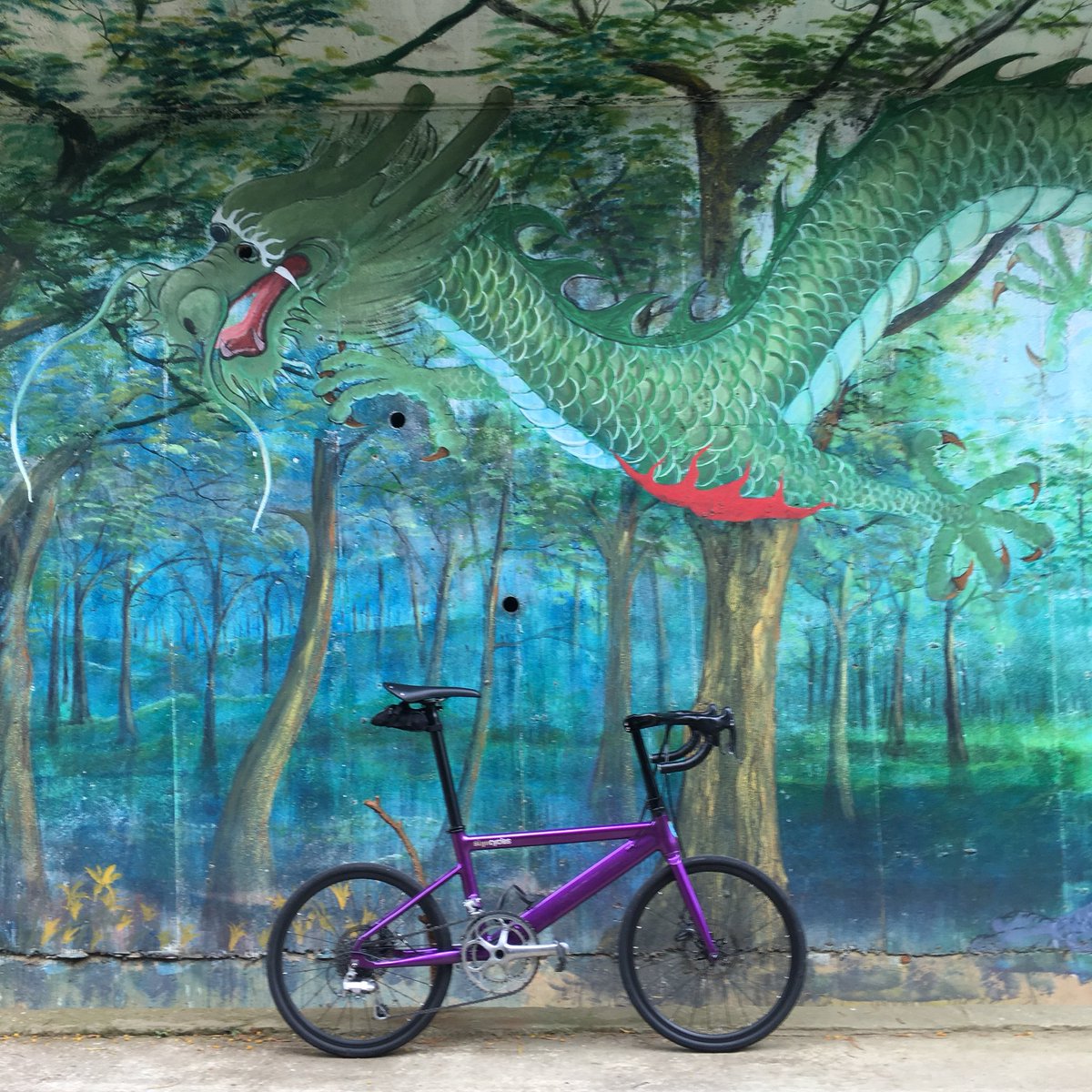 stijncycles's tweet photo. Thank Dragon Itโs Friday๐
็ฅๆงไปๆง้พ็ฅๆง๐ฒใคใใซ้ฑๆซใงใใ
ใป
#dragonfriday #TDIF #wallpainting #ๅฃ็ป #้ๅค็ต่ทฏ #biketowork #bikecommute
#campagnolo #trpbrakes #sellesanmarcoregale #formosa #discovertaiwan #cyclinglife #bikeporn https://t.co/X3hziJSmLc