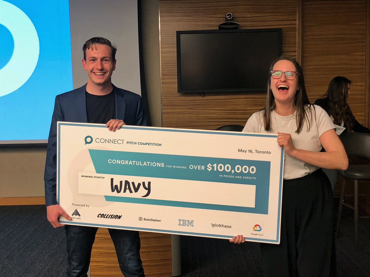 Sooo, this happened last night! 🙌

Had the opportunity to pitch @joinwavy at OMNI Connect - a great event organized by @omnimessenger and @iwantzoey. 

So excited to have won amazing prizes from @f22labs @BrainStation @CollisionHQ @Google @IBM and @WorkhausLife! 🥳