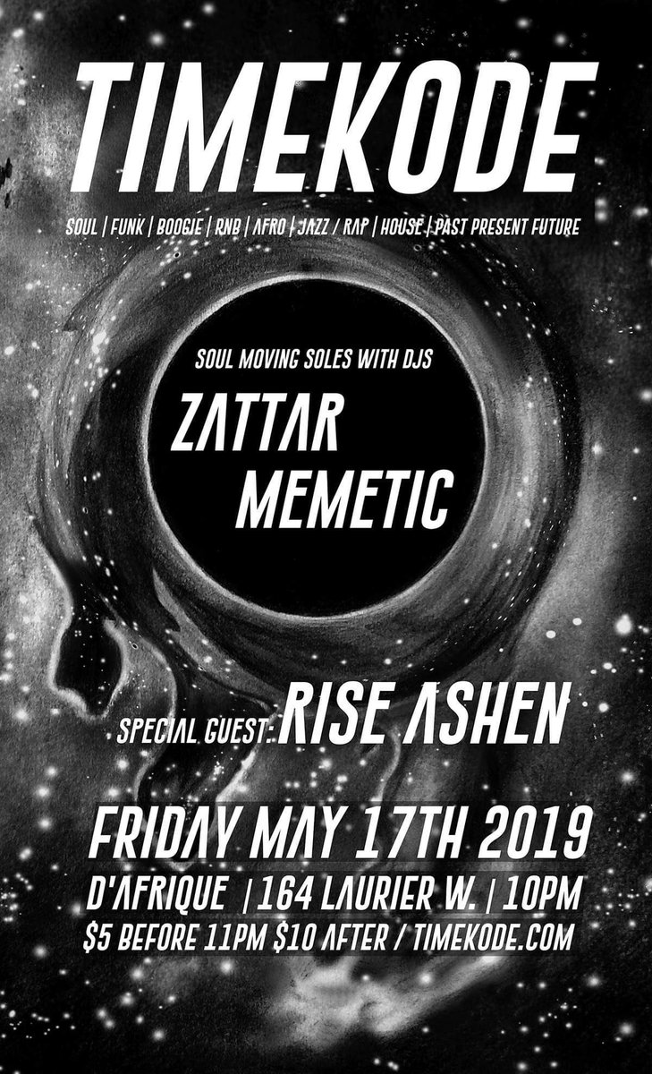 timekodemusic's tweet photo. TONIGHT! with special guest @RiseAshen https://t.co/83bVf44UHy