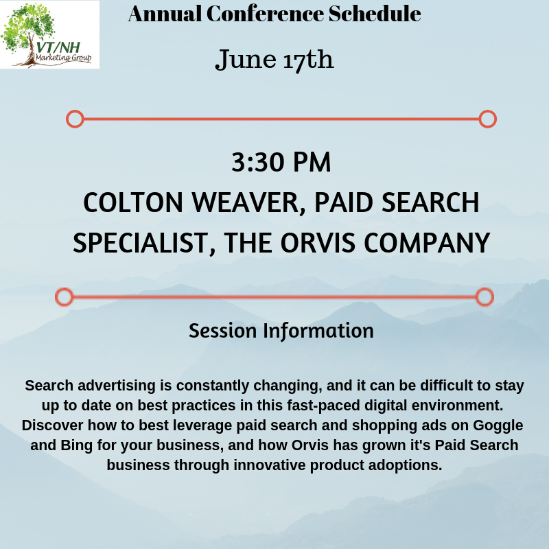 vtnhmg's tweet photo. #VTNHMG Conference Highlight, Register at https://t.co/Cex2EZdXrT
#VTNHEvents #Marketing #Conference #Sponsorships #Networking #Education #Events #Meetings #Business #PrintMarketing #SEO #Branding #Creative #PaidSearch #PostalRegs #DirectMarketing #VT #NH #Orvis https://t.co/bOoeTiBnsX