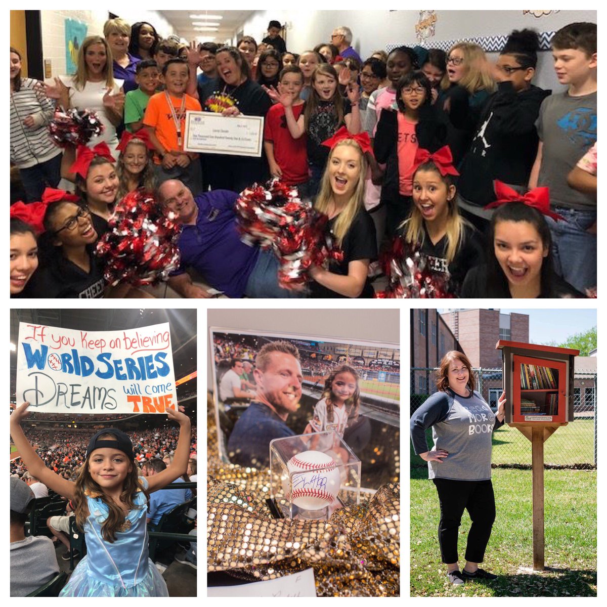 JenniferWalshPR's tweet image. I’ll donate my @GCCISDEdFo Gala custom @astros gown to @TheEllenShow for auction benefitting @GCCISD kids &amp;amp; educators devastated by #HurricaneHarvey. Inspired by my 9-year-old who gave up her @JJWatt signed baseball to raise funds for them. Then give tix to GC teachers! #Entered