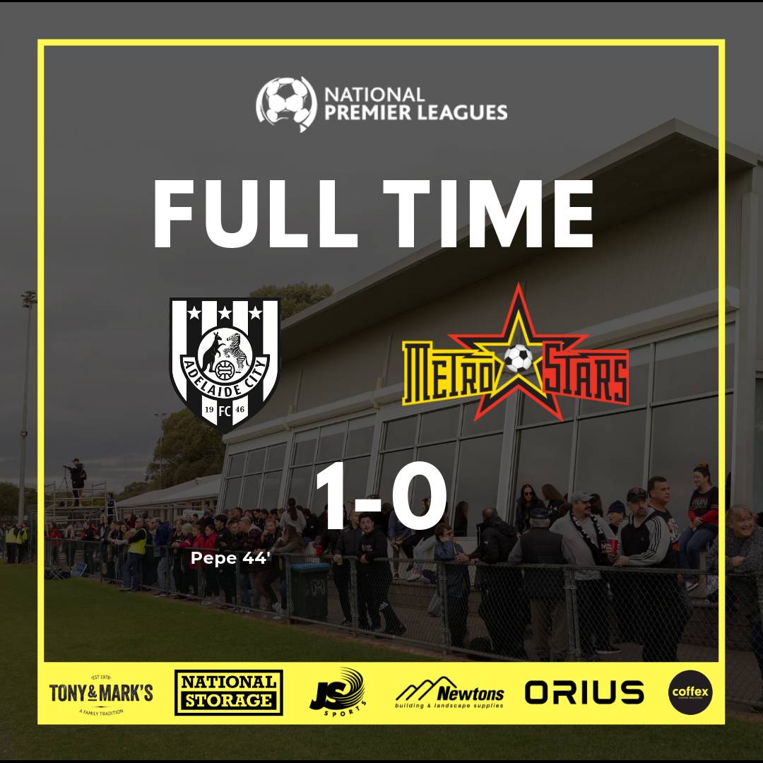 NE_MetroStars's tweet photo. FT | Adelaide City 1-0 #MetroStars
#ACvMS #NPLSA https://t.co/AwrjllMIv9